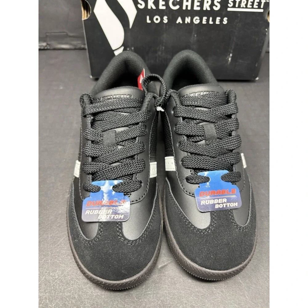 Skechers Los Angeles Zinger Street Black & White Sneaker 405730L, Youth Kids 3